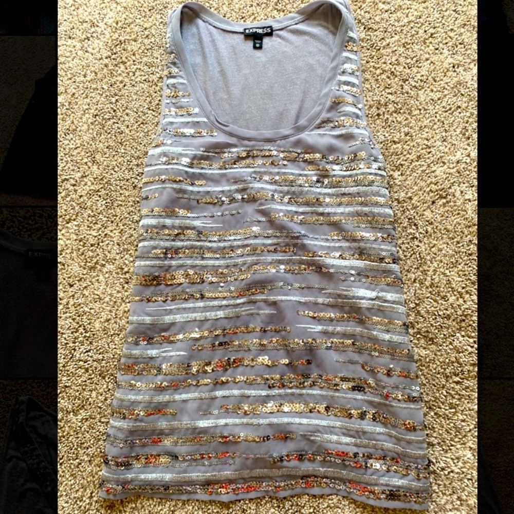 Express tank top with sequin embellishments - size XS